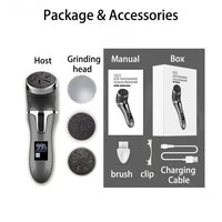 Rechargeable Electric Foot Callus Shaver with Dual Speed Settings