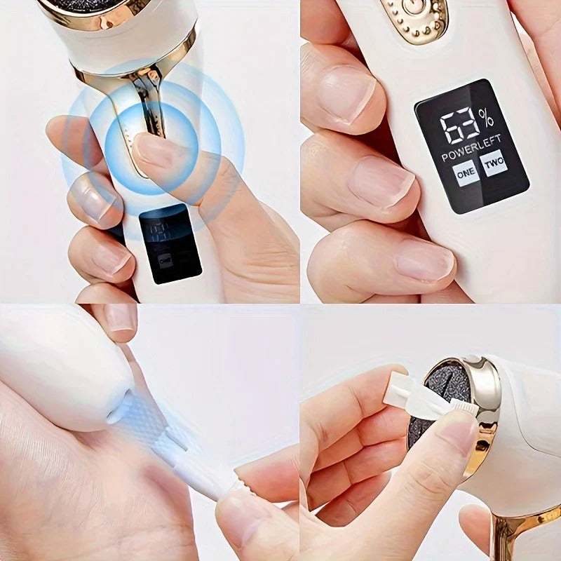 Rechargeable Electric Foot Callus Shaver with Dual Speed Settings