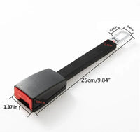 Seat Belt Buckle Extender with Fixed Upright Stem Design