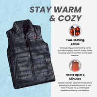 Heated Outerwear with Breathable Mesh Lining and 3 Heat Levels