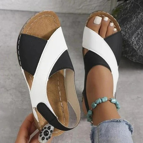Casual Slip On Slides with Contoured Footbed and Textured Sole