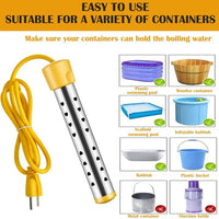Portable Immersion Water Heater with Stainless Steel Coil