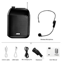 Bluetooth Wireless Voice Amplifier Portable Microphone Speaker for Teaching and Tours