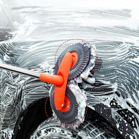 Retractable Car Wash Mop with Long Handle and 360 Degree Rotation