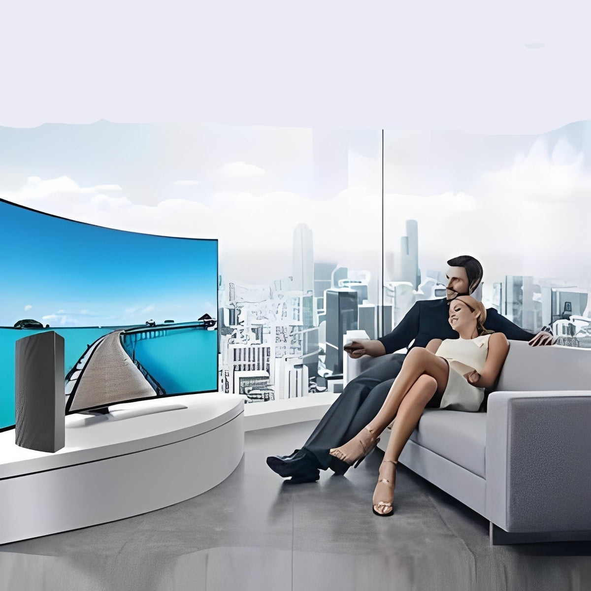 Digital Television Antenna with VHF and UHF Support