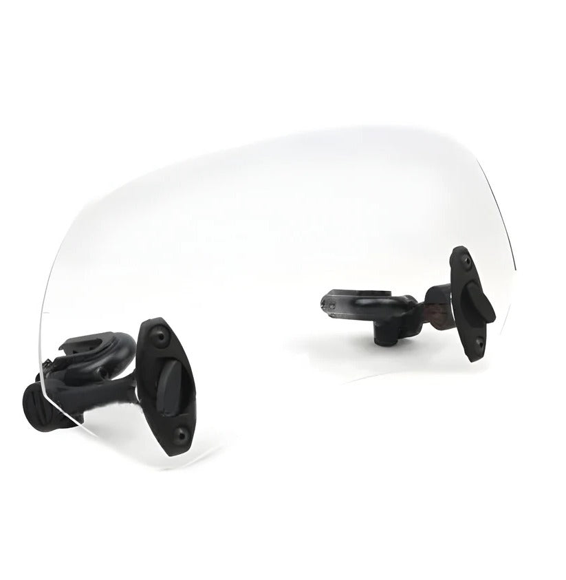 Adjustable Motorcycle Windshield Extension with Clamp Mount
