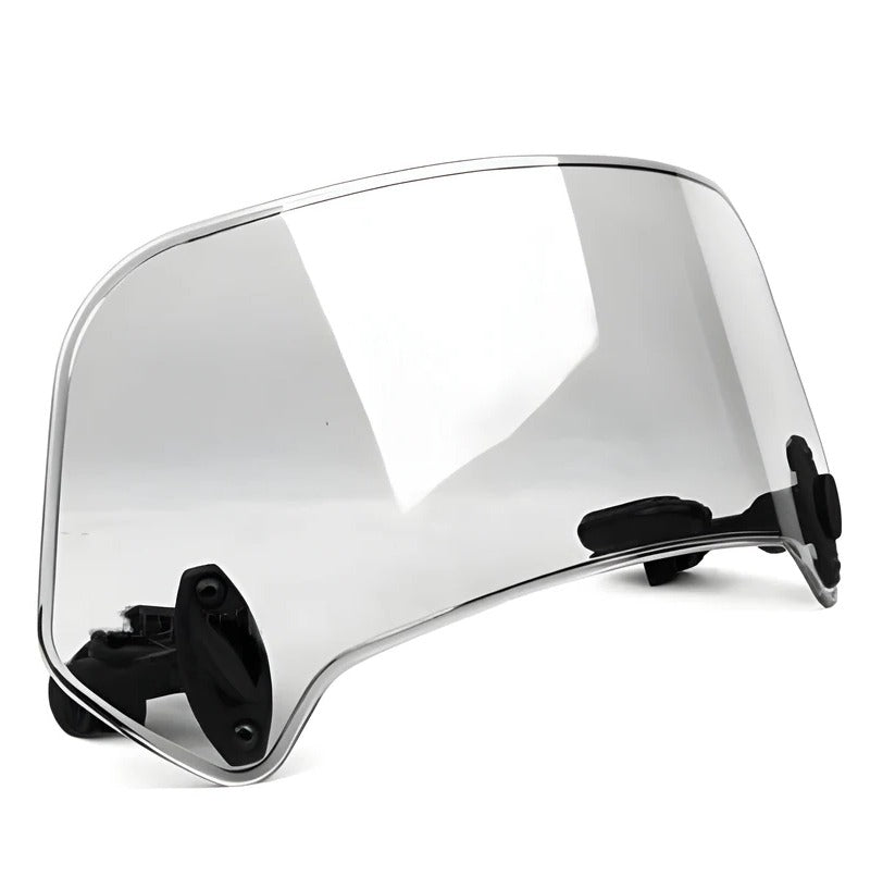 Adjustable Motorcycle Windshield Extension with Clamp Mount