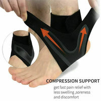 Adjustable Ankle Support Wrap with Criss Cross Compression