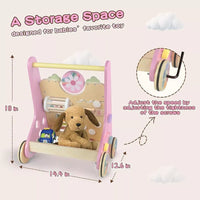 Wooden Activity Walker and Toddler Skill Center
