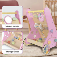 Wooden Activity Walker and Toddler Skill Center