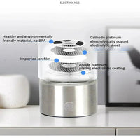 Portable Hydrogen Water Bottle with USB Rechargeable Base