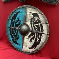 Custom Corvid Armament and Personalized Viking Shield