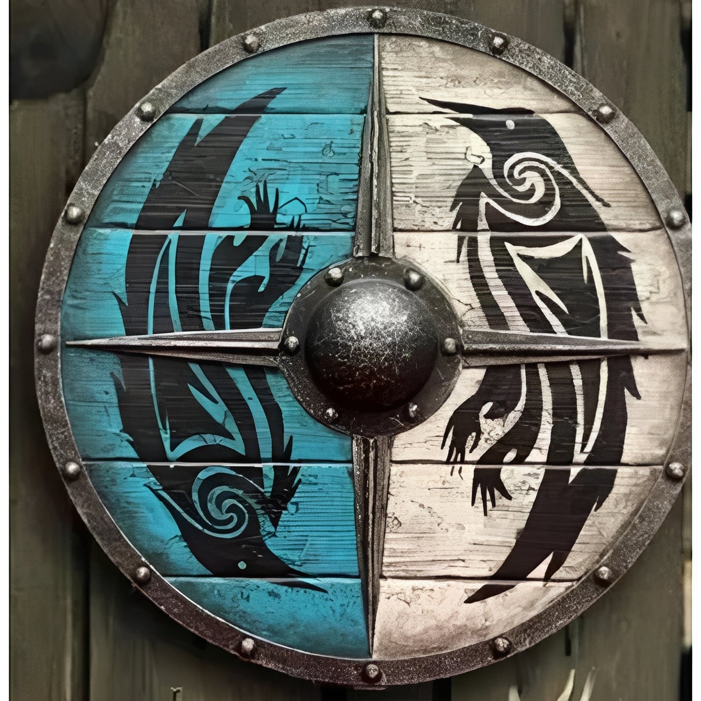 Custom Corvid Armament and Personalized Viking Shield