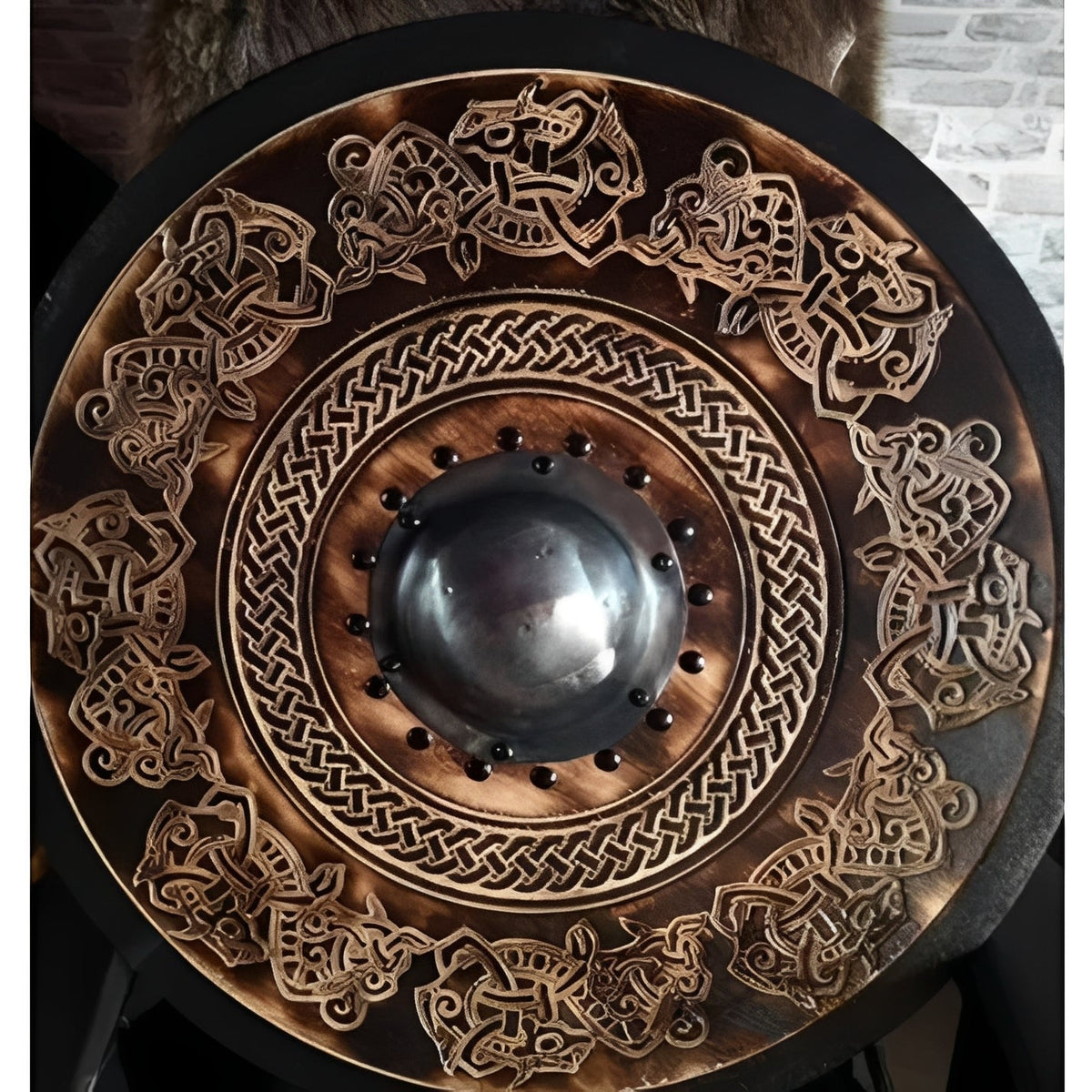 Custom Corvid Armament and Personalized Viking Shield