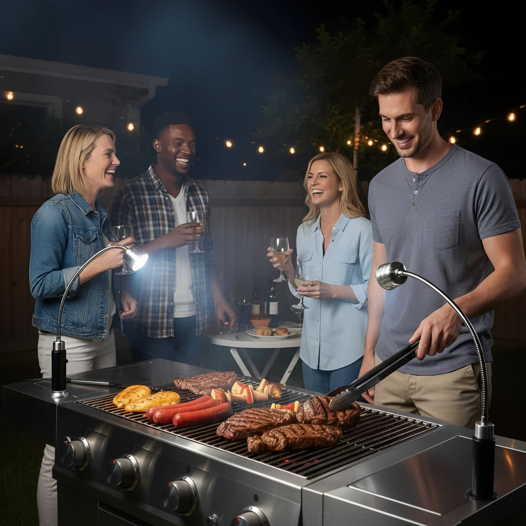 Dusk Grill Spotlight and Magnetic BBQ Light