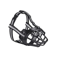 Breathable Dog Muzzle with Reflective Strips for Visibility