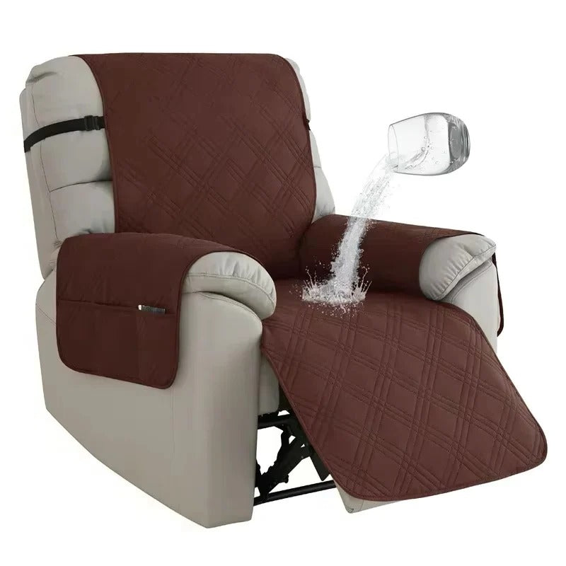Water-Resistant Recliner Slipcover with Anti Slip Backing