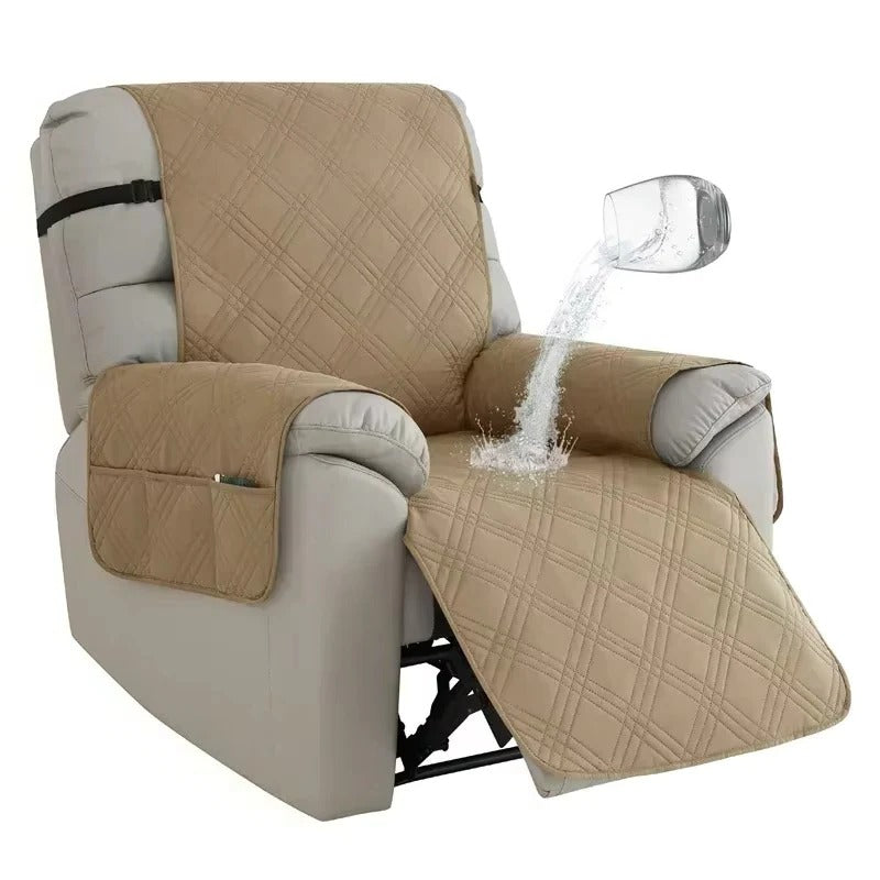 Water-Resistant Recliner Slipcover with Anti Slip Backing