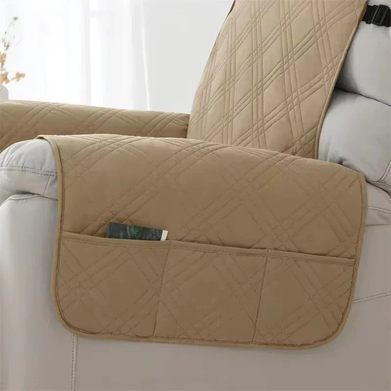 Water-Resistant Recliner Slipcover with Anti Slip Backing