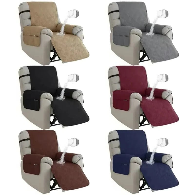 Water-Resistant Recliner Slipcover with Anti Slip Backing