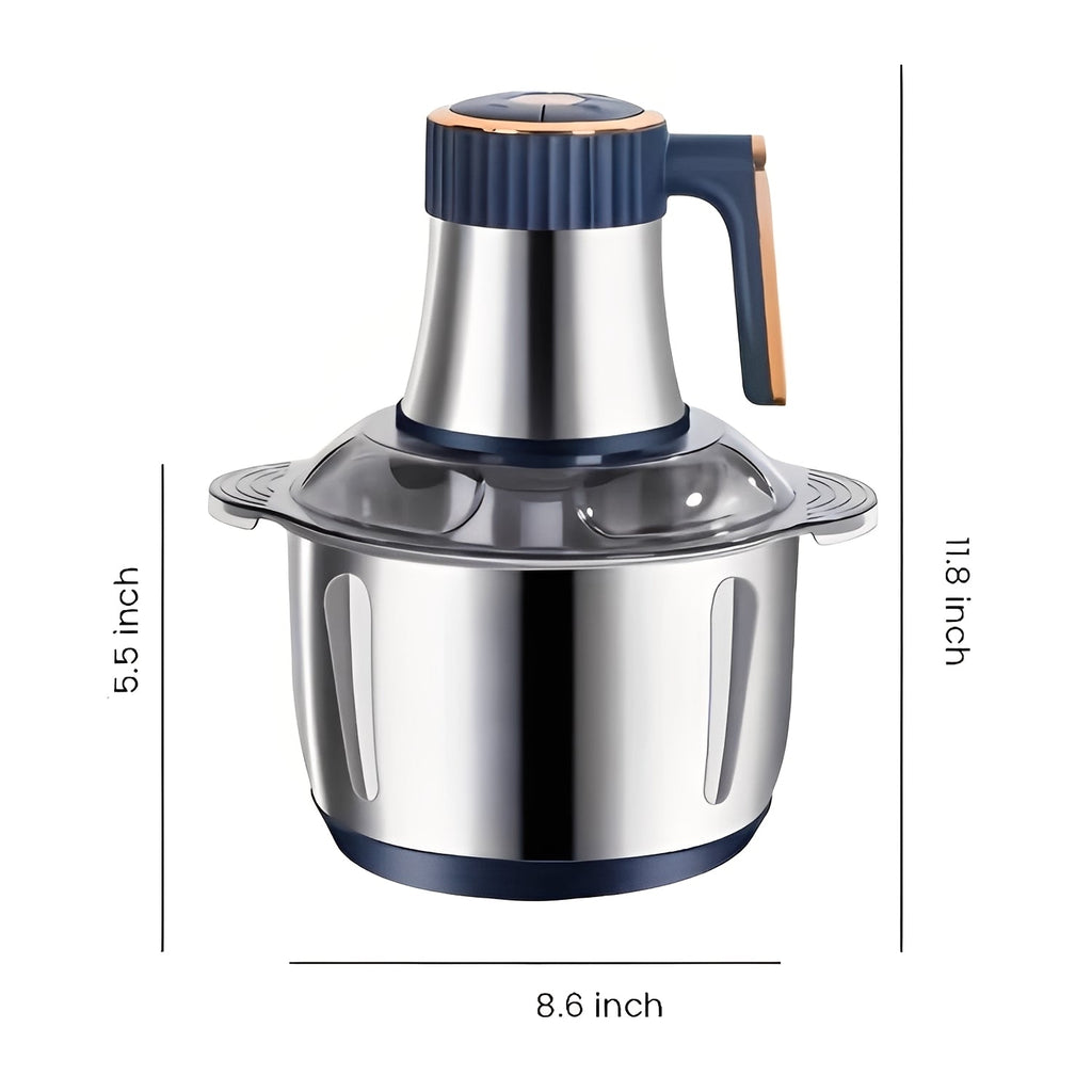 Electric Meat Grinder with 5 Speed Settings and Stainless Steel Blades