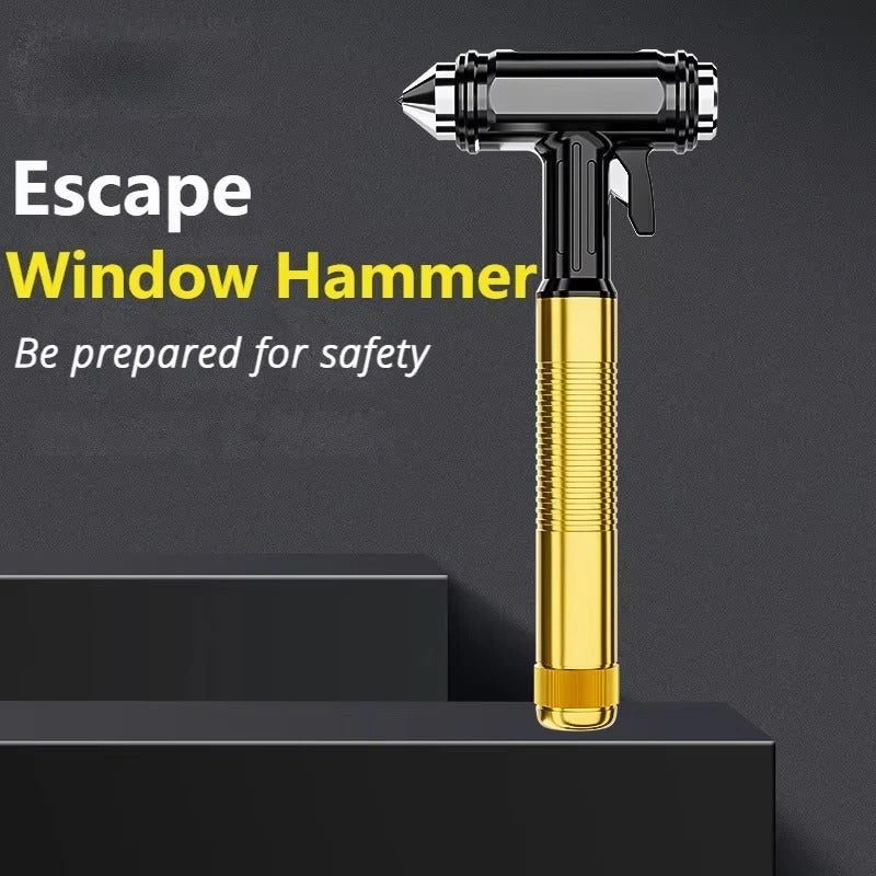 Metal Emergency Window Breaker with Seat Belt Cutter Tool