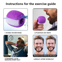 Adjustable Jawline Exerciser with 30-50 Lb Resistance Training