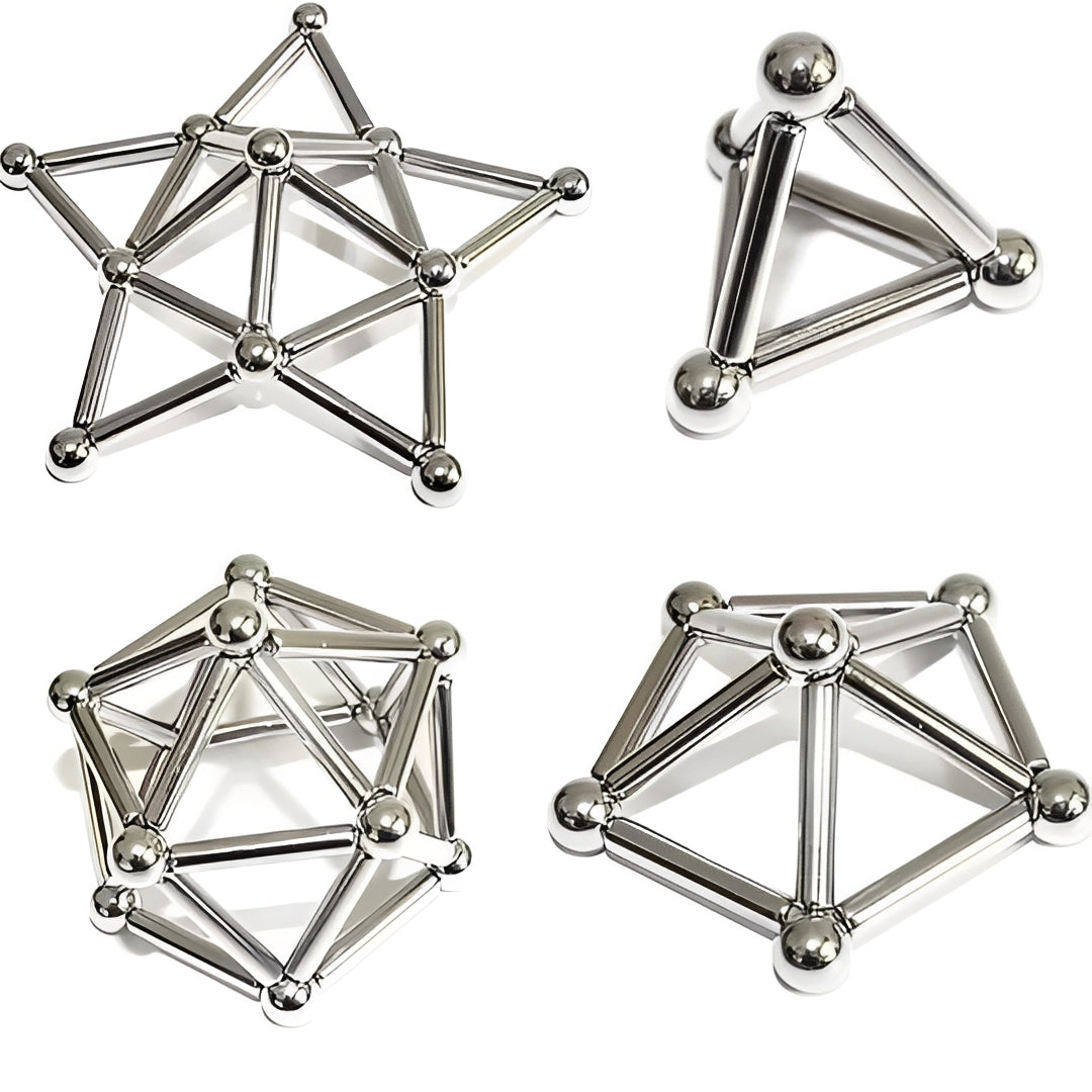 Magnetic Building Sticks and Balls Set for Creative Construction