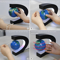LED Levitating Globe with Magnetic Suspension Base