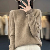 Australian Merino Wool Sweater with Classic Knit Design