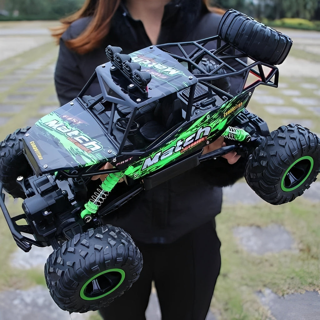 Remote Control Monster Truck with 4x4 Rock Crawling Capability