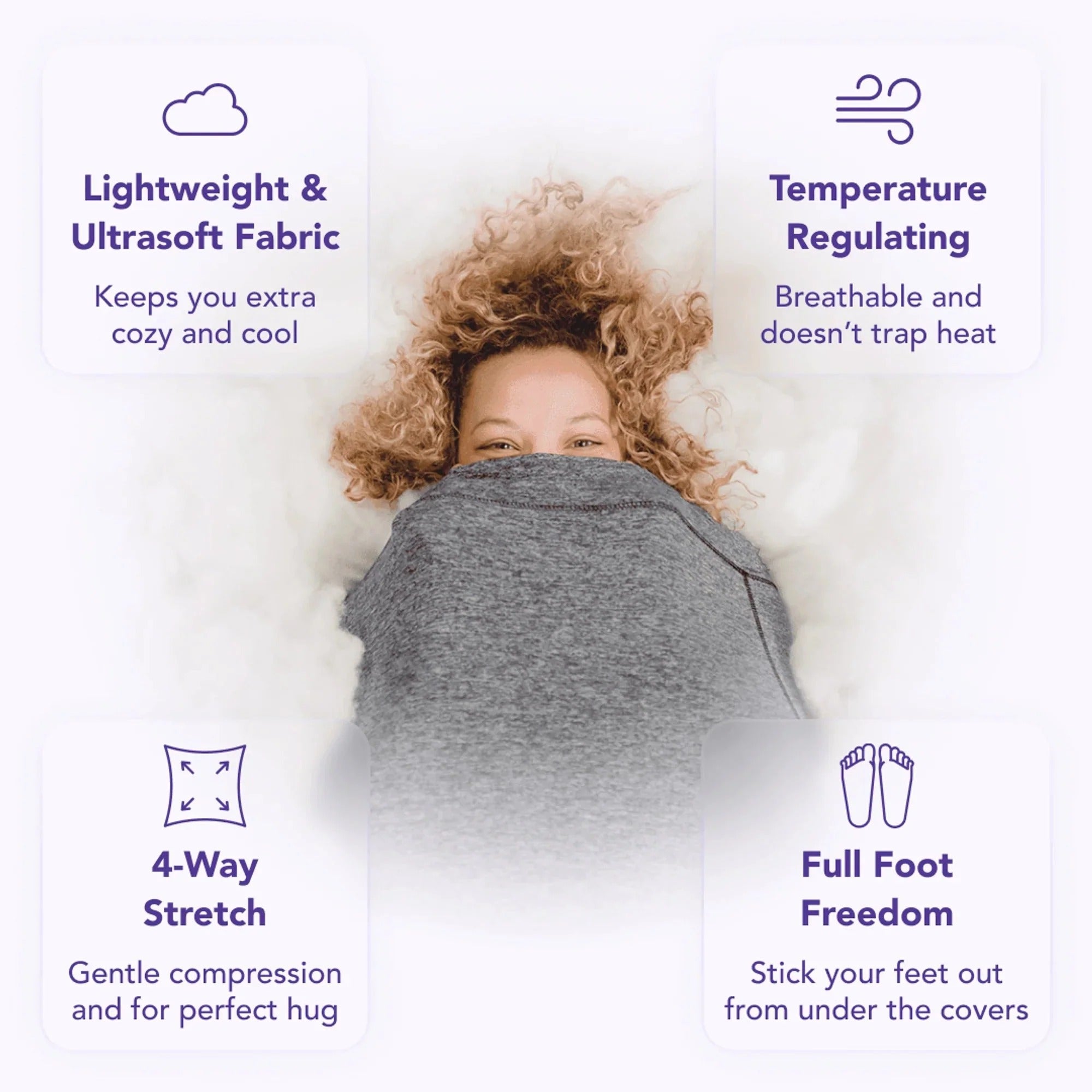 Unisex Wearable Swaddle Blanket Onesie for Adults