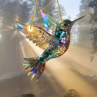 Colorful Bird Suncatcher for Window Display