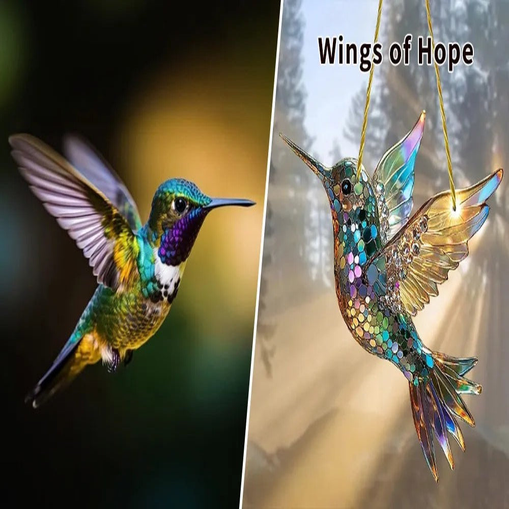 Colorful Bird Suncatcher for Window Display