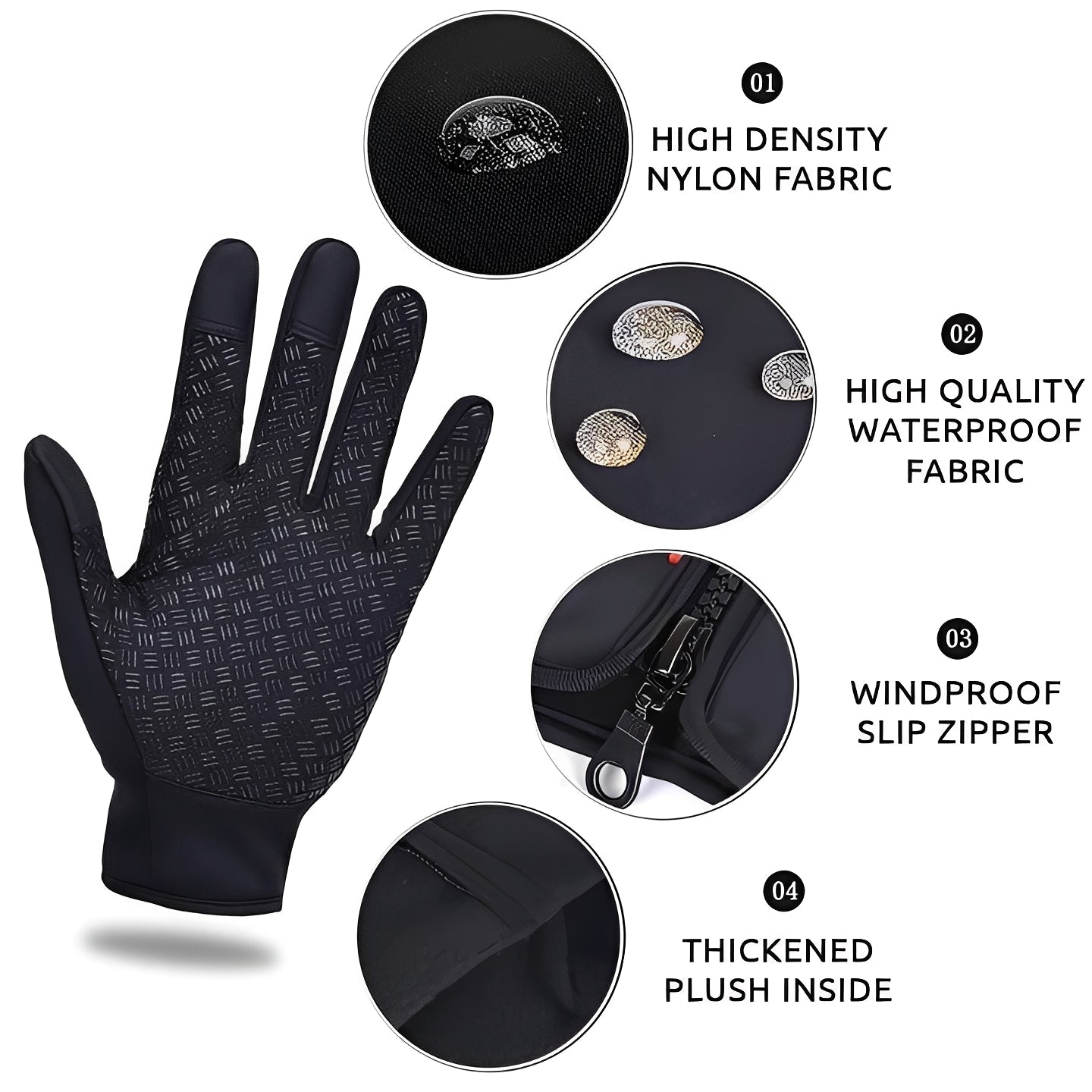 Thermal Cycling Gloves for Men and Women, Winter Sports