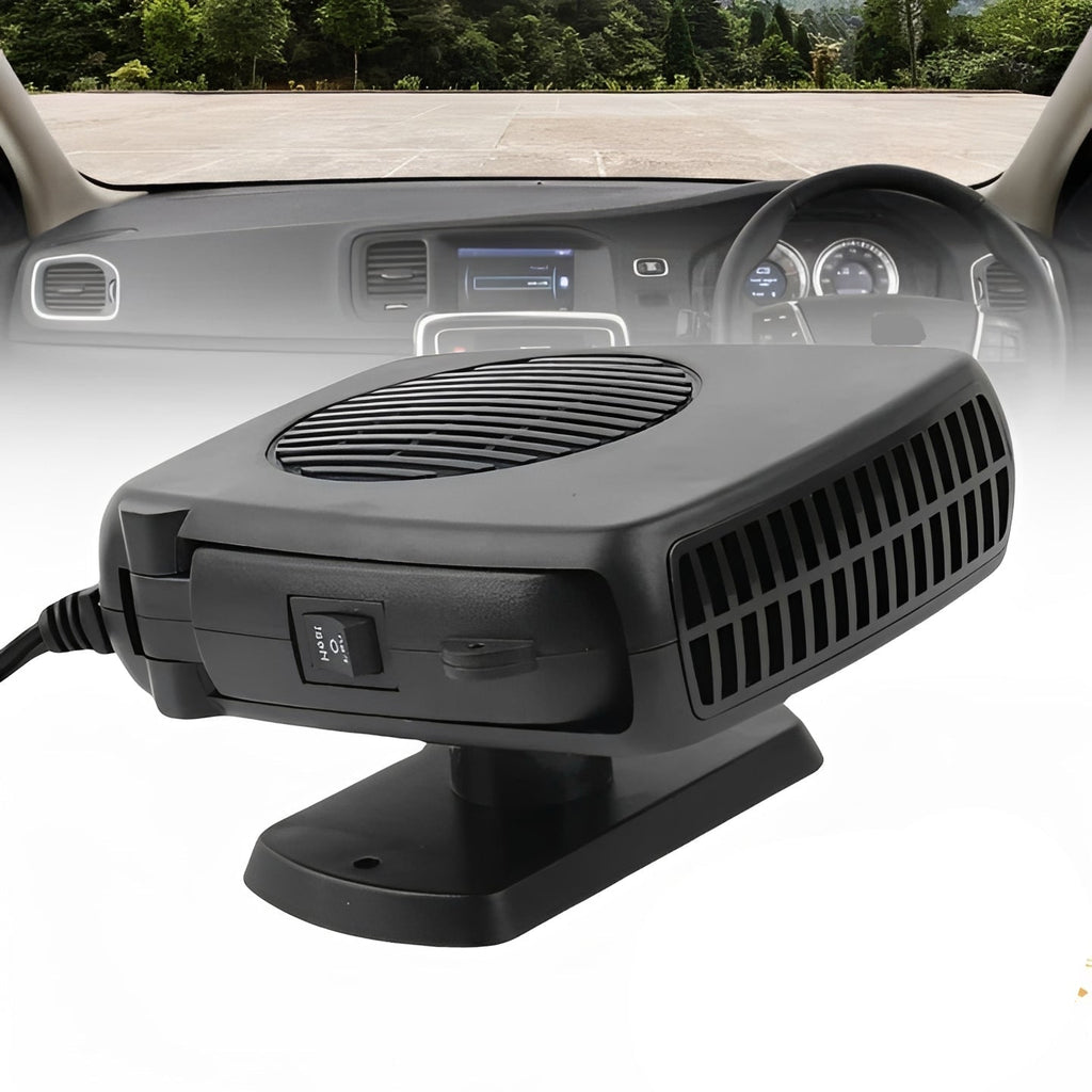 Portable 12V Ceramic Auto Heater Fan for Car Interior Use