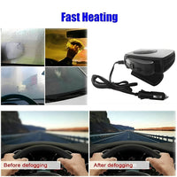 Portable 12V Ceramic Auto Heater Fan for Car Interior Use