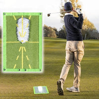 Golf Swing Training Mat with Impact Detection