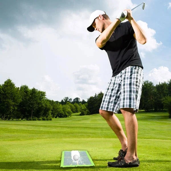 Golf Swing Training Mat with Impact Detection