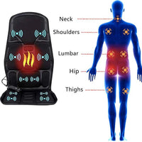 Massage Chair Pad with 8 Heated Modes for Back Support