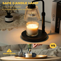 Candle Warmer Lamp with Adjustable Brightness