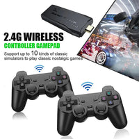 HDMI Game Console Stick with 64GB Storage and 2 Wireless Controllers