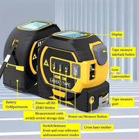 Digital Laser Tape Measure with Infrared Sensor