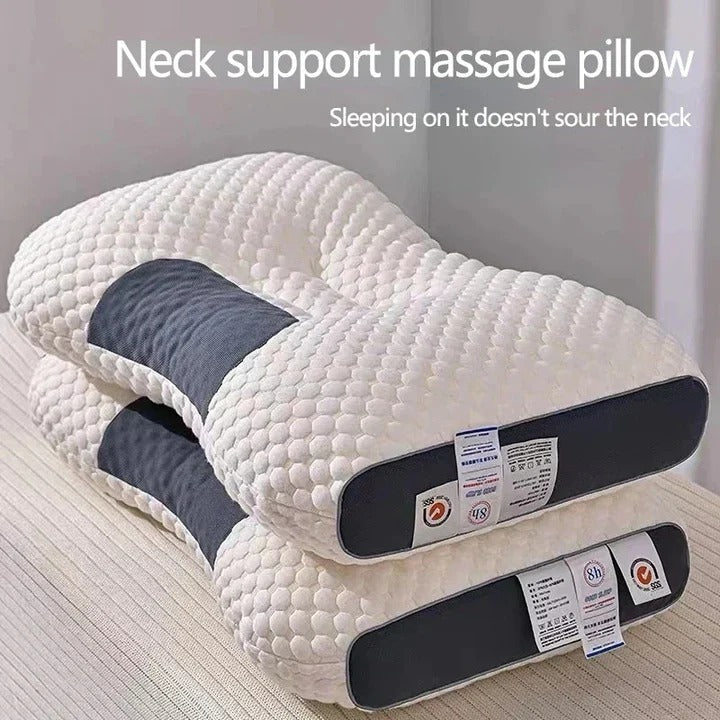 Contour Memory Foam Pillow with Zoned Neck and Head Support