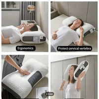 Contour Memory Foam Pillow with Zoned Neck and Head Support