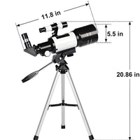 Astronomical Telescope with Tripod for Moon Watching, 150x Zoom