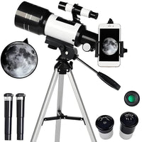 Astronomical Telescope with Tripod for Moon Watching, 150x Zoom
