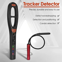 Portable RF Bug Detector with Sound, Light, and Vibration Alerts