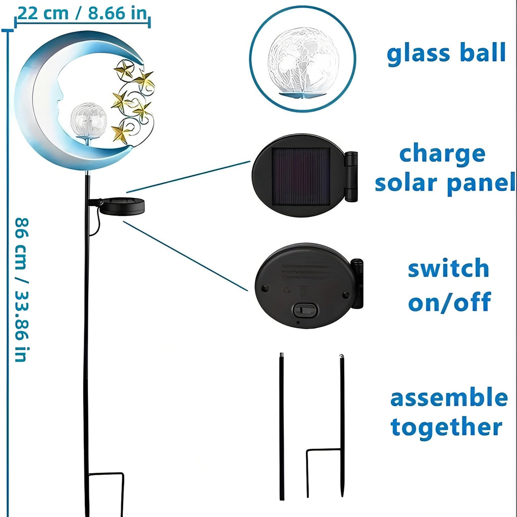 Solar LED Garden Stake Lights for Outdoor Pathway Decoration