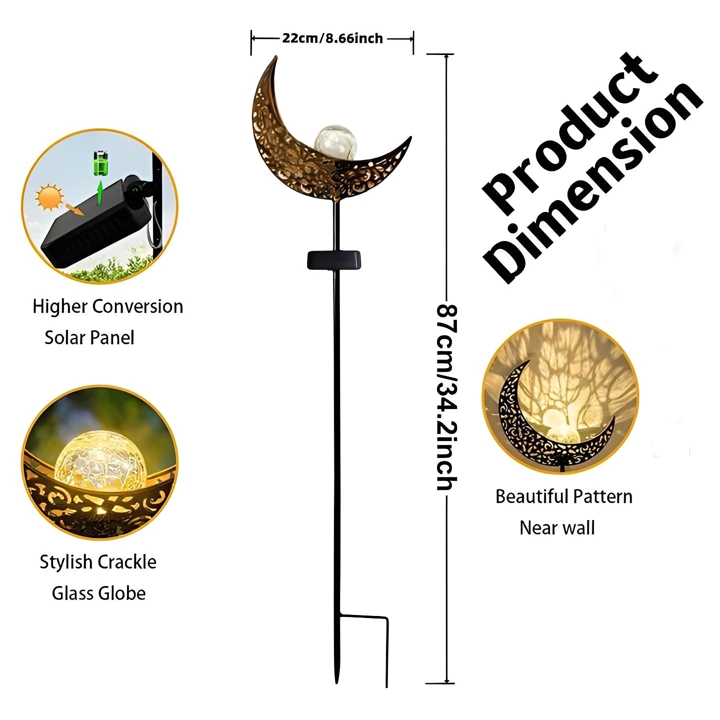 Solar LED Garden Stake Lights for Outdoor Pathway Decoration
